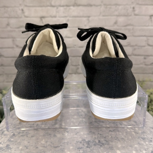 🖤 Chicory Sport “Jill” Black Canvas Low-cut Platform Sneakers WMS 10M 🖤VGUC - Picture 6 of 10